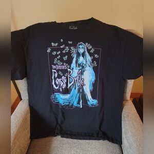 Tim Burton Corpse Bride Black Shirt Size XL